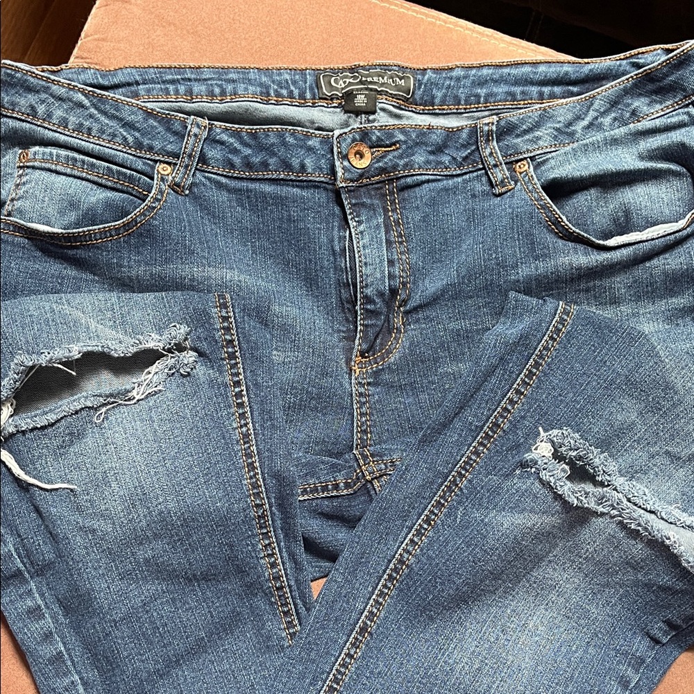 Cato Blue Straight Leg Jeans